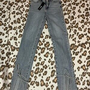 Fashion Nova Tall All Tied up jeans